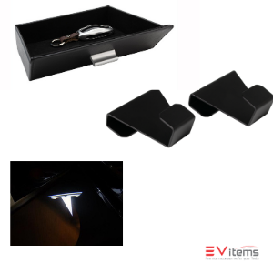 Model S Bundle 1 - Vegan Cubby, Model S T-Hooks, T-Logo Puddle Lights