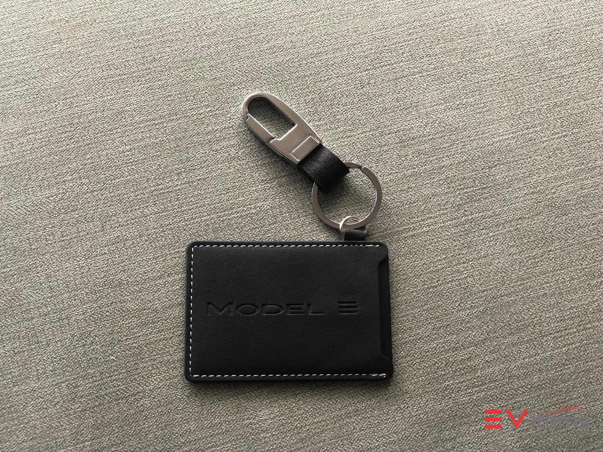 Alcantara Key Card Holder For Tesla Model 3/Y (2017-2023)-EVAAM®